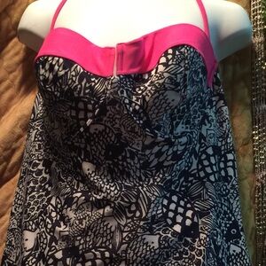 Lilly Pulitzer for Target Pink and Black One Piece Swimsuit